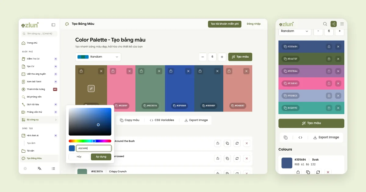 Bìa bài hướng dẫn chọn bảng màu cho website